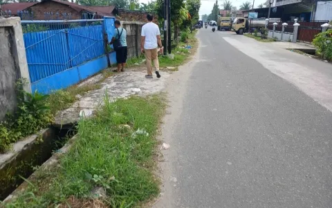 Dijual Gudang Jl. Yos Sudarso, Binjai Utara, sudah pagar keliling