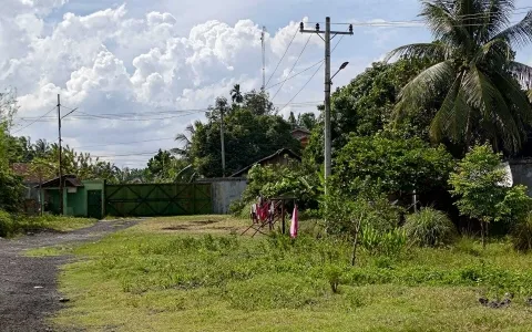 Gudang & Tanah Dijual Pinggir Jalan Samping Balai Desa, Aek Teluk Kiri, Asahan