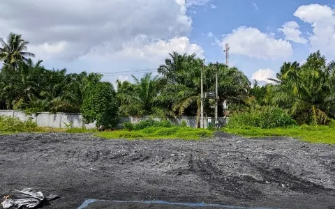 Gudang & Tanah Dijual Pinggir Jalan Samping Balai Desa, Aek Teluk Kiri, Asahan